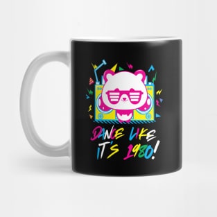 Panda Boombox 1980 Dancing Mug